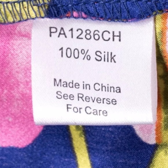 Parker Silk Floral Lace Up Open Back Fit & Flare Summer Dress - SZ Medium - Picture 5 of 7